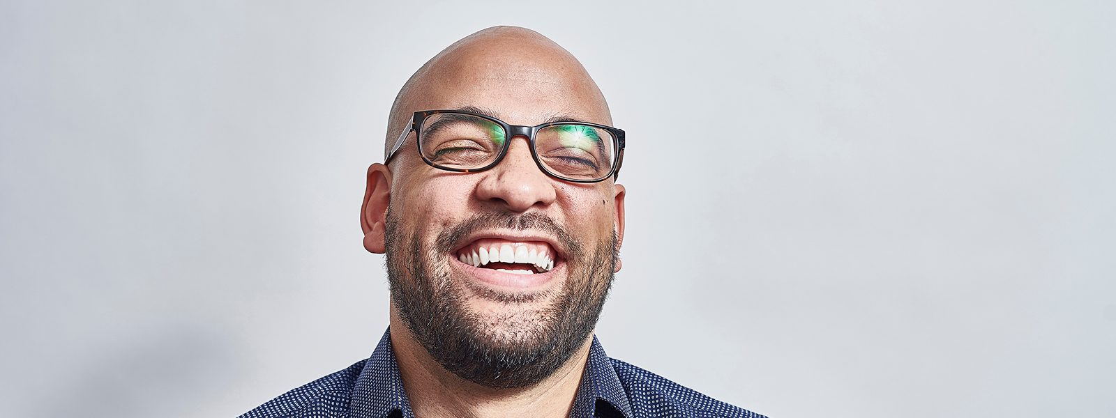 Man wearing glasses